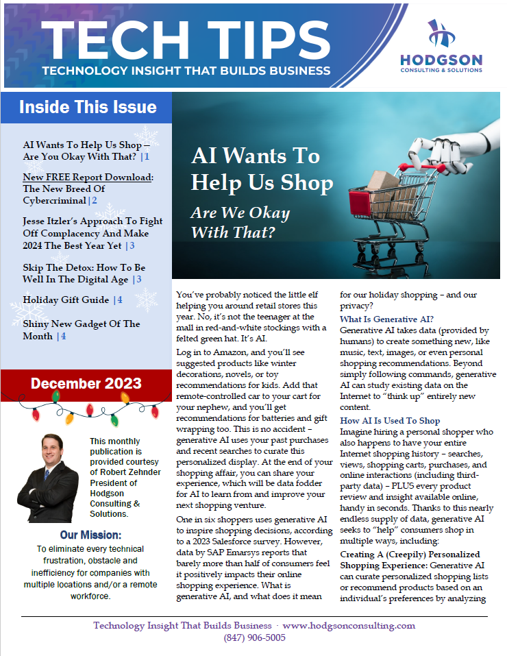 Newsletters Hodgson Consulting & Solutions